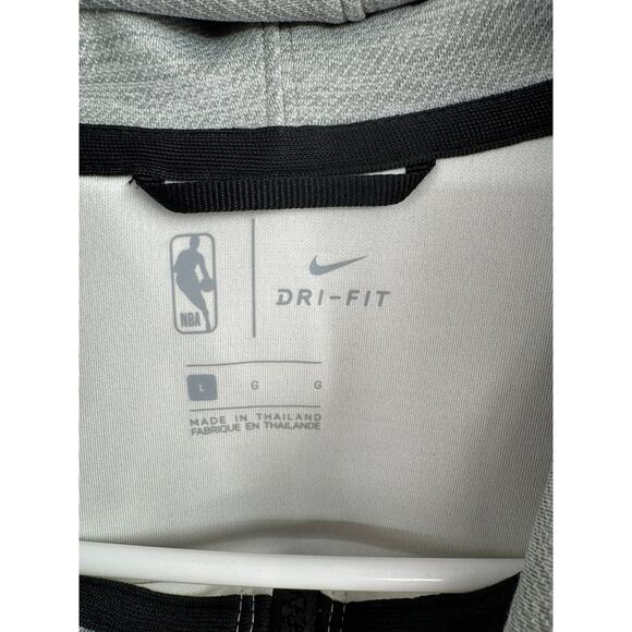 Nike NBA 76er’s Showtime Therma Flex Zip up Hoodie Mens Large Grey Dri Fit - Picture 8 of 12